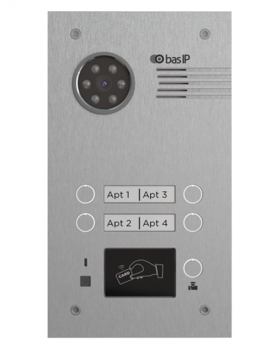 Вызывная панель BAS-IP BA-04MD SILVER в Перми Вызывные IP панели Pintop.ru