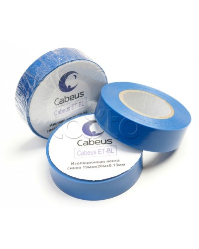 Лента изоляционная (синяя) Cabeus ET-BL в Перми Аксессуары для кабель-канала Pintop.ru