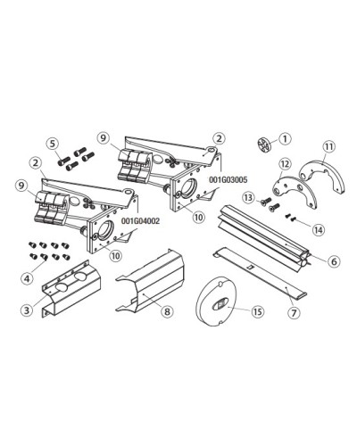 Рычаги F500 без крепления Came 119RID185 в Перми Запчасти для шлагбаумов и автоматики Pintop.ru