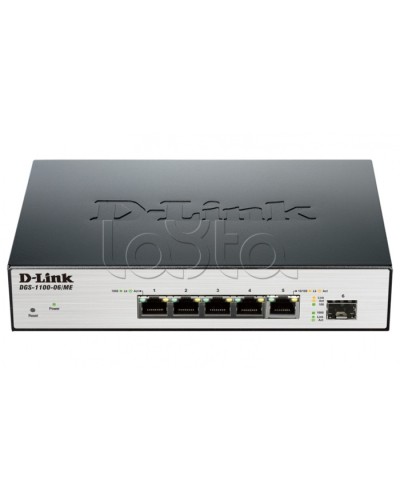 Коммутатор 6-портовый D-Link DGS-1100-06/ME/A1B в Перми Коммутаторы Pintop.ru