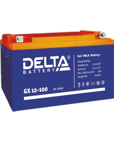 Аккумулятор свинцово-кислотный Delta GX 12-100 в Перми Электротехническое оборудование Pintop.ru