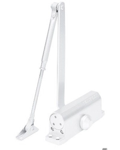Доводчик NOTEDO DC-090-НО EN4 с ФОП (белый) в Перми Доводчики Pintop.ru