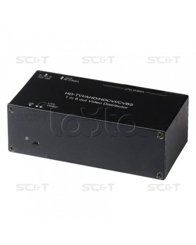 Распределитель видеосигнала HDCVI/HDTVI/AHD SC&T CD108HD в Перми Видеоусилители, Модуляторы, Делители Pintop.ru