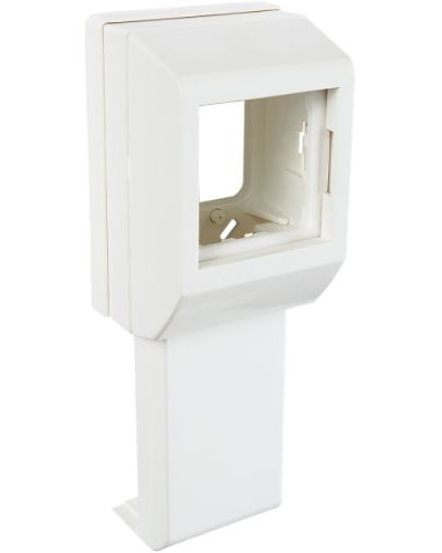 Суппорт с рамкой на 1 пост (45х45) вдоль профиля универсальный SPL 020007S в Перми Аксессуары для кабель-канала Pintop.ru