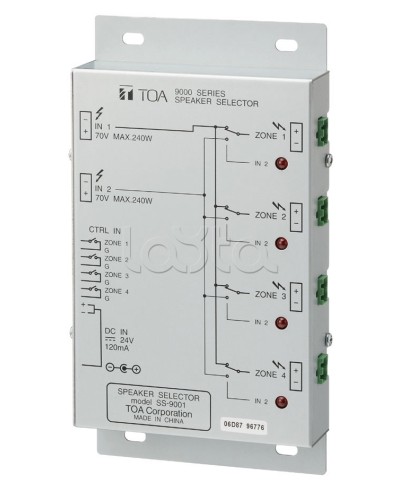 Селектор внешний TOA SS-9001 в Перми Системы оповещения и трансляции TOA Pintop.ru