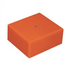 Коробка огн. с глад. стенками,без галогена, заземление, IP41, 12P, (1,5-4мм2) (оранж) ОКЛ Экопласт 46181PE-HF